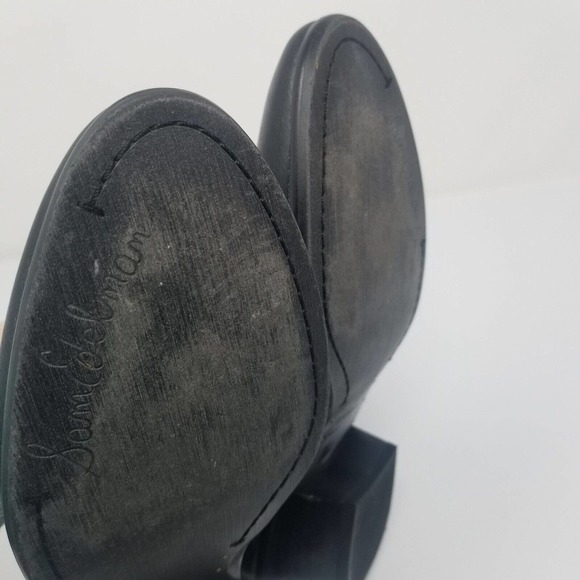 Sam Edelman Women's Black Betty Ankle Boots Booties Almond Toe Size 7.5W (Wide). - Picture 11 of 13